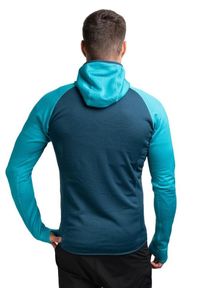 MOUNTAIN EQUIPMENT - Bluza trekkingowa męska Eclipse Hooded. Kolor: wielokolorowy, niebieski, zielony
