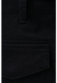 Only & Sons Spodnie męskie kolor czarny w fasonie cargo. Okazja: na co dzień. Kolor: czarny. Materiał: bawełna, tkanina. Wzór: gładki. Styl: casual