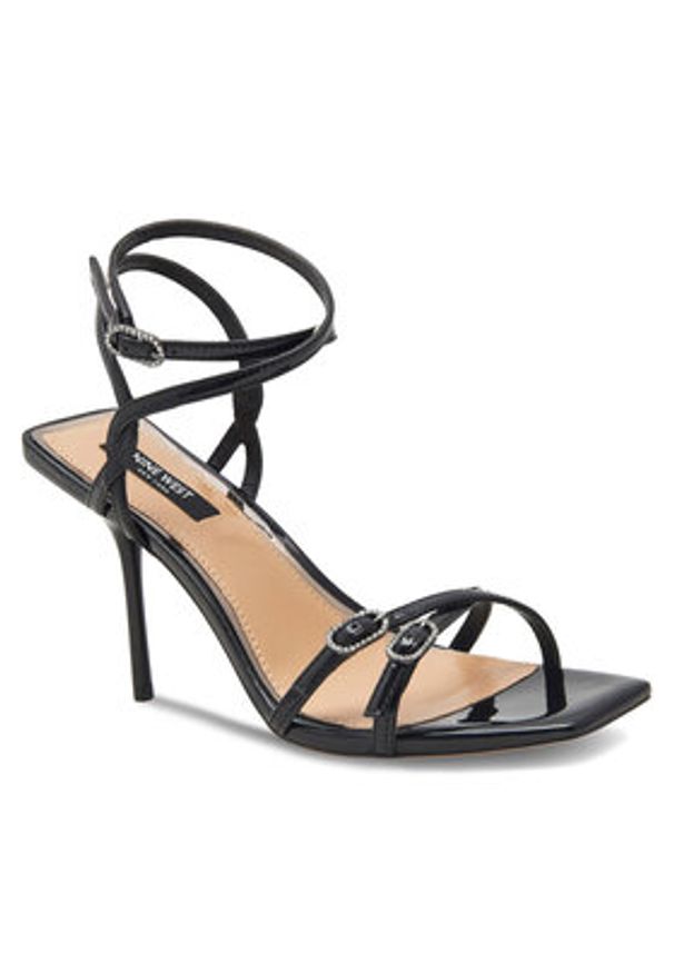 Nine West Sandały ZL23014CC Czarny. Kolor: czarny. Materiał: syntetyk
