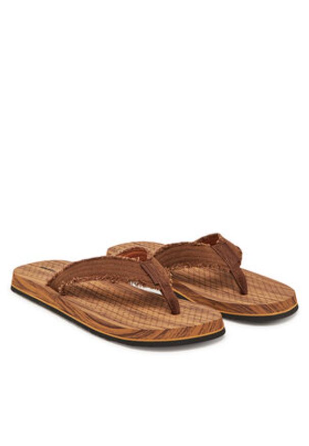 skechers - Skechers Japonki Tantric-Fritz 205098/BRN Brązowy. Kolor: brązowy. Materiał: materiał