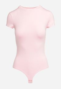 Born2be - Różowe Klasyczne Body z Krótkim Rękawem Oarnie. Kolor: różowy. Długość rękawa: krótki rękaw. Długość: krótkie. Styl: klasyczny #3