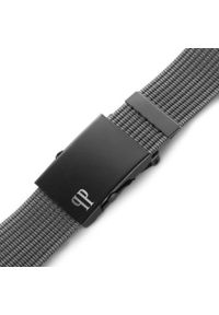 Pasek parciany PAOLO PERUZZI PW-21-105 c. szary. Kolor: szary. Materiał: materiał #1