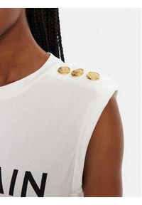 Balmain Top CF1ED001BB02 Biały Relaxed Fit. Kolor: biały. Materiał: bawełna #4
