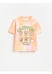 Reserved - T-shirt Kapibara CapyFun - wielobarwny. Materiał: bawełna #1