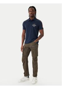 Aeronautica Militare Polo 261PO1926UJ00723 Granatowy Regular Fit. Typ kołnierza: polo. Kolor: niebieski. Materiał: bawełna #5