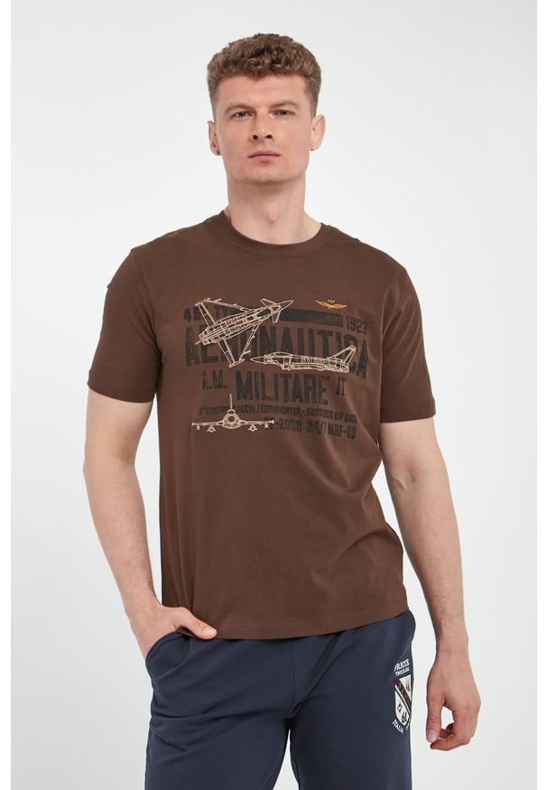 Aeronautica Militare - T-shirt męski z grafiką AERONAUTICA MILITARE