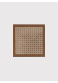 Pako Lorente - PAKO LORENTE – Brązowa poszetka w stylu retro. Kolor: brązowy. Materiał: poliester