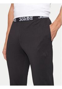 Jack & Jones - Jack&Jones Spodnie piżamowe Elton 12265500 Czarny Regular Fit. Kolor: czarny. Materiał: bawełna #3