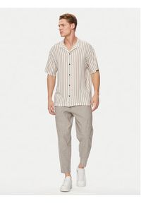 Jack & Jones - Jack&Jones Koszula Jeff 12249367 Beżowy Relaxed Fit. Kolor: beżowy. Materiał: wiskoza #3