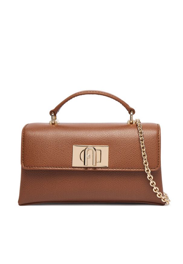 Furla Torebka 1927 Mini WE00423 ARE000 CN 03B00 Brązowy ciemny. Kolor: brązowy. Materiał: skórzane