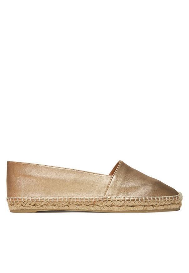 Castañer Espadryle Kenda/118 025708 Złoty. Kolor: złoty. Materiał: skóra