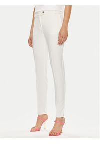 Rinascimento Spodnie materiałowe CFC0118281003 Biały Regular Fit. Kolor: biały. Materiał: syntetyk