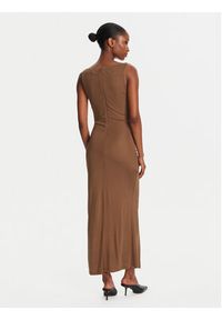 STAUD Sukienka koktajlowa Talia R25R2137VJ Brązowy Slim Fit. Kolor: brązowy. Materiał: wiskoza. Styl: wizytowy #4
