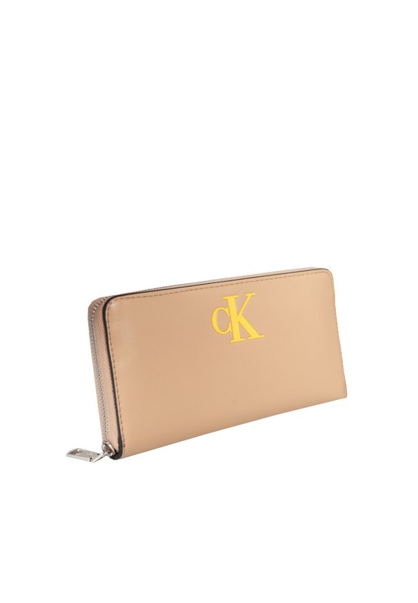 Calvin Klein Jeans Portfel | K60K610346PF2 | Kobieta | Beżowy. Kolor: beżowy. Materiał: jeans