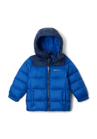 columbia - Kurtka ocieplana dziecięca Columbia Puffect Hooded. Kolor: niebieski