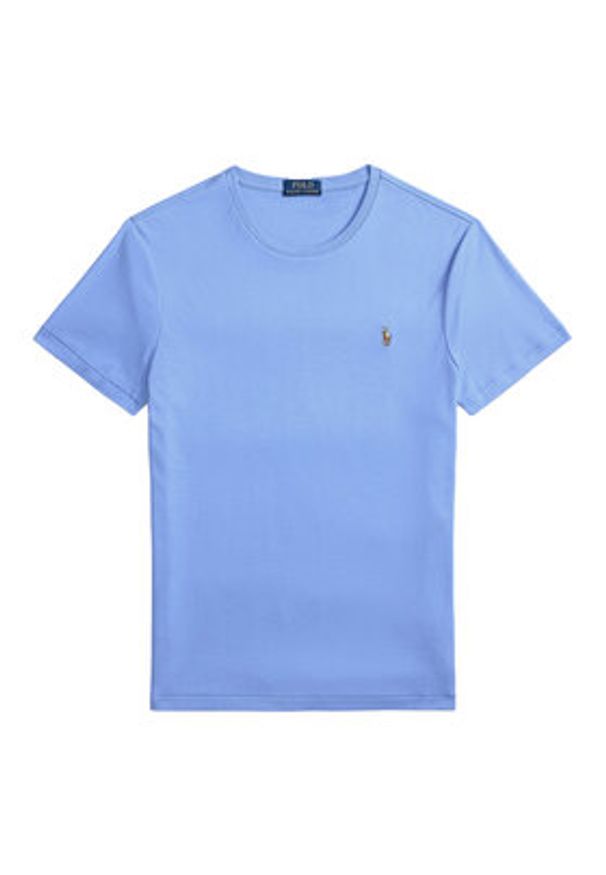 Polo Ralph Lauren T-Shirt 710740727101 Niebieski Custom Slim Fit. Typ kołnierza: polo. Kolor: niebieski. Materiał: bawełna