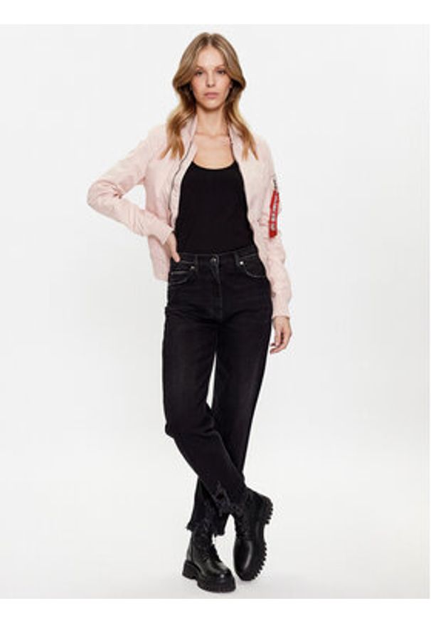 Alpha Industries Kurtka bomber MA-1 141041 Różowy Regular Fit. Kolor: różowy. Materiał: syntetyk
