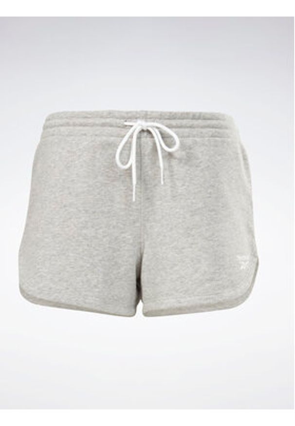 Reebok Szorty sportowe Identity French Terry Shorts H54766 Szary Slim Fit. Kolor: szary. Materiał: bawełna