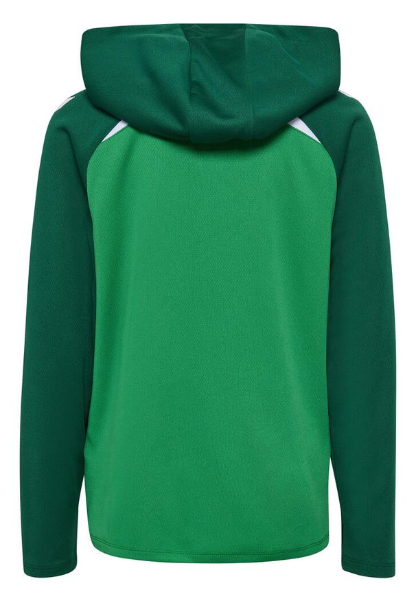 Dziecięca bluza dresowa z kapturem Hummel Lead 2.0. Typ kołnierza: kaptur. Kolor: zielony. Materiał: dresówka