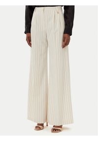 Fracomina Spodnie palazzo FR25SV3002W761D4 Beżowy Wide Leg. Kolor: beżowy. Materiał: syntetyk #1