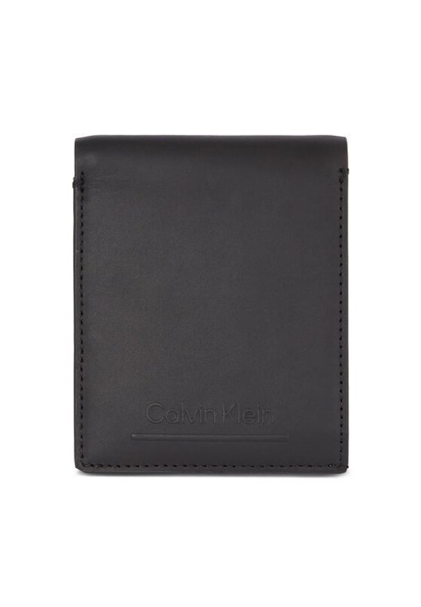 Calvin Klein Portfel męski Ck Must Bifold 5Cc W/Coin K50K510877 Czarny. Kolor: czarny. Materiał: skóra