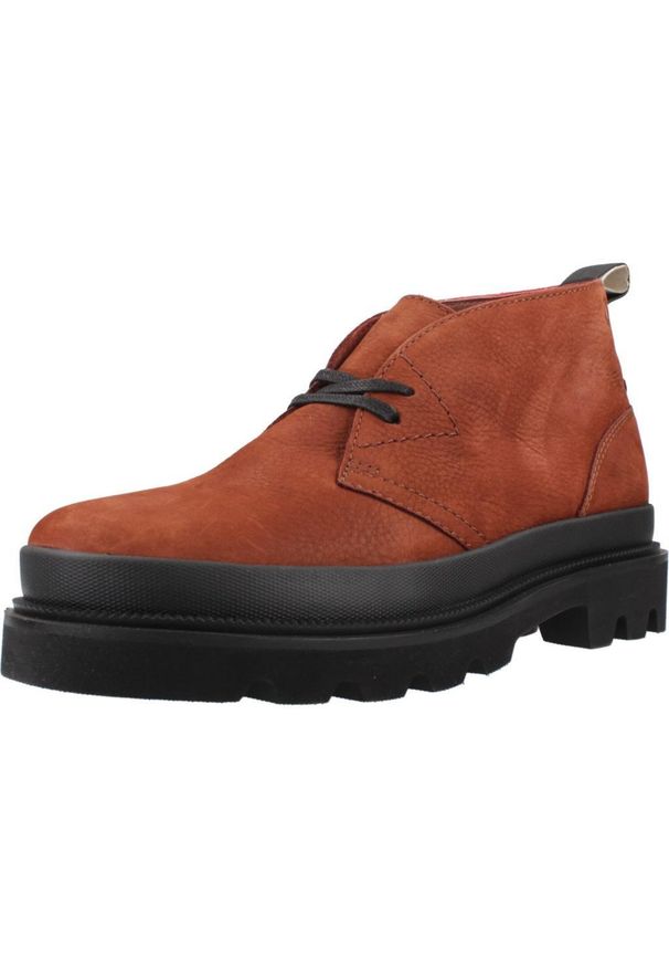 Clarks - Buty CLARKS BADELL DB Brązowy. Kolor: brązowy. Materiał: tkanina, skóra. Sport: turystyka piesza