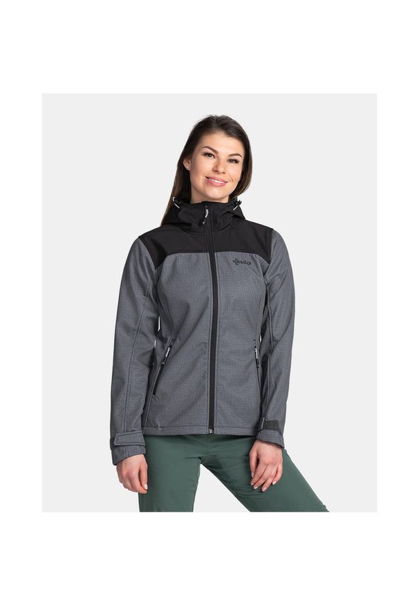 Damska kurtka softshell Kilpi RAVIA-W. Kolor: szary. Materiał: softshell. Sport: turystyka piesza