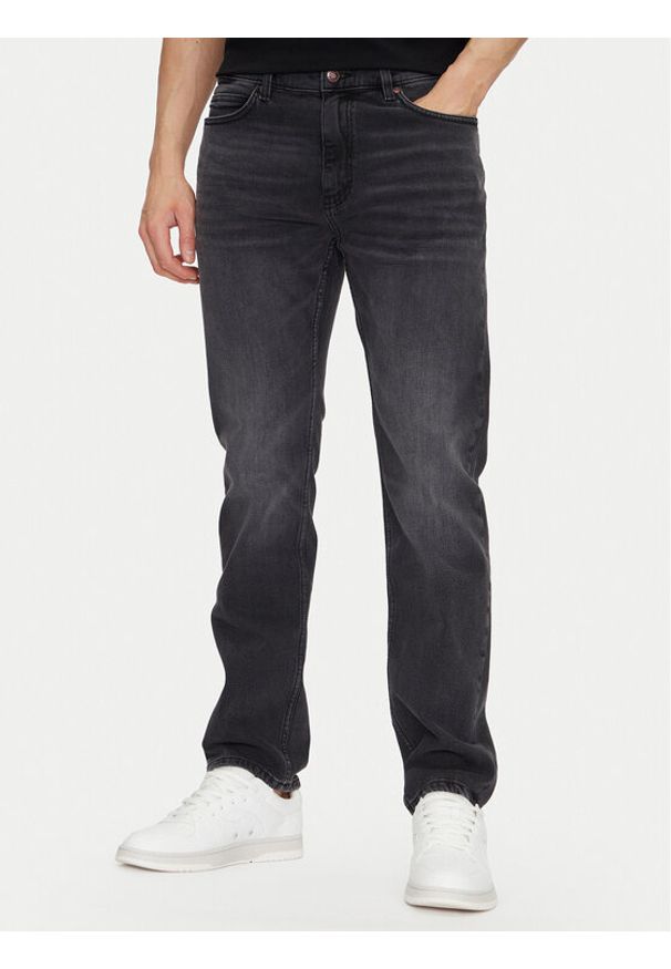 Hugo - HUGO Jeansy 50537680 Czarny Slim Fit. Kolor: czarny
