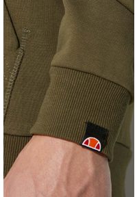 Ellesse bluza męska kolor brązowy z kapturem z aplikacją SHS08782-112. Okazja: na co dzień. Typ kołnierza: kaptur. Kolor: zielony. Materiał: dzianina. Wzór: aplikacja. Styl: casual #2