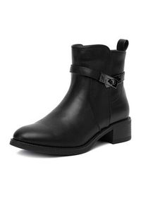 DeeZee Botki HX23002-11 Czarny. Kolor: czarny. Materiał: materiał #2