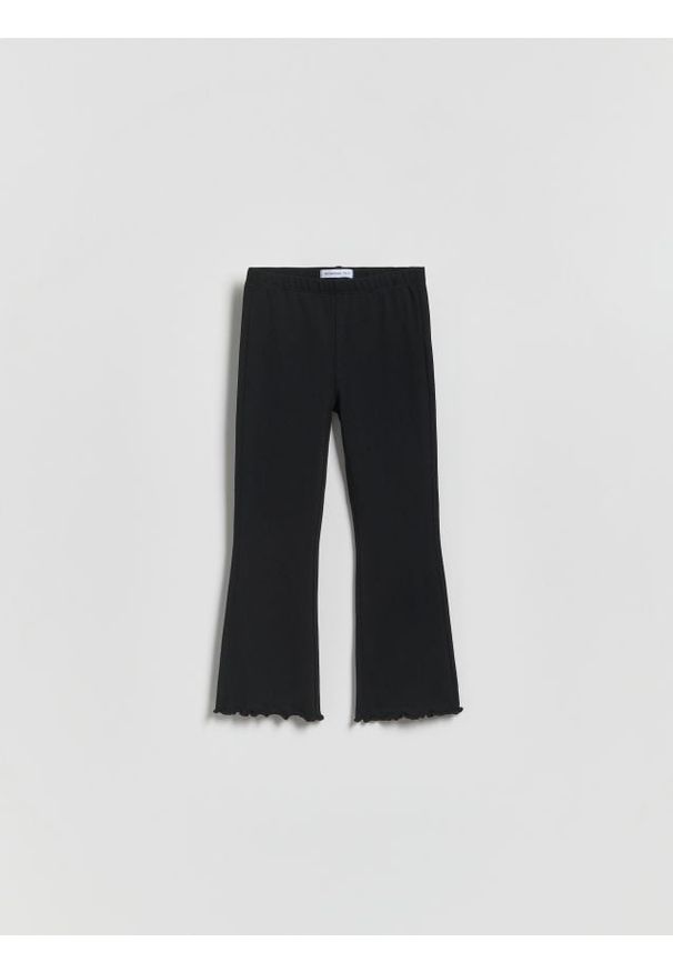 Reserved - Bawełniane spodnie - czarny. Kolor: czarny. Materiał: bawełna