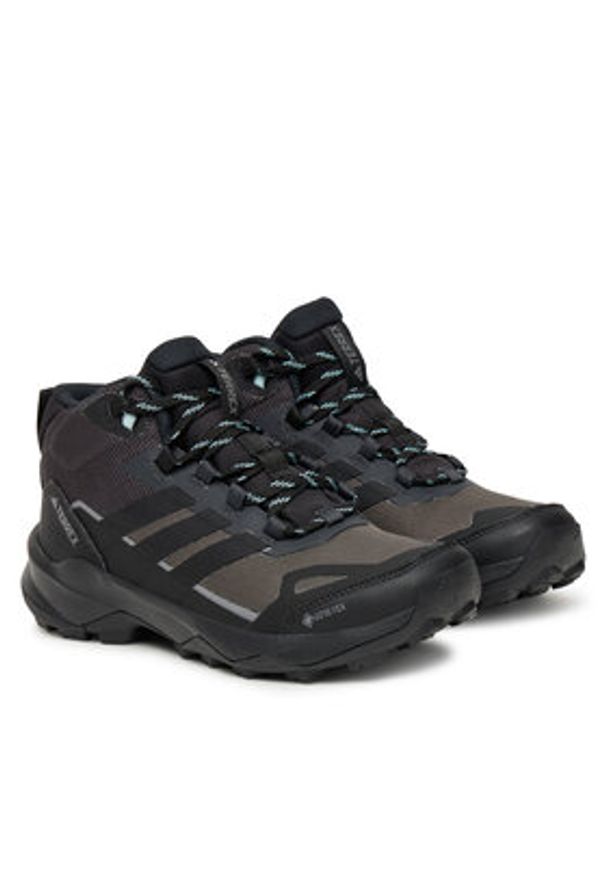Adidas - adidas Trekkingi Terrex Skychaser AX5 Mid GORE-TEX JQ2219 Szary. Kolor: szary. Materiał: materiał