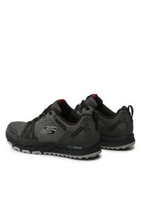 skechers - Skechers Półbuty Escape Plan 51591/CCBK Szary. Kolor: szary. Materiał: skóra