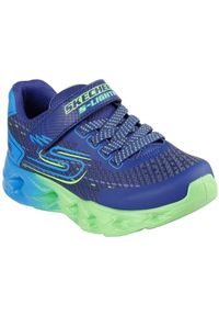 skechers - Buty sportowe dla dzieci Skechers Vortex 2.0 Quantro. Okazja: na uczelnię. Zapięcie: rzepy. Kolor: niebieski. Materiał: tkanina, materiał, syntetyk. Szerokość cholewki: normalna. Model: Skechers Sport. Sport: turystyka piesza, joga i pilates #1