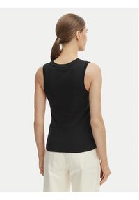 TOMMY HILFIGER - Tommy Hilfiger Top WW0WW47806 Czarny Slim Fit. Kolor: czarny. Materiał: bawełna #5