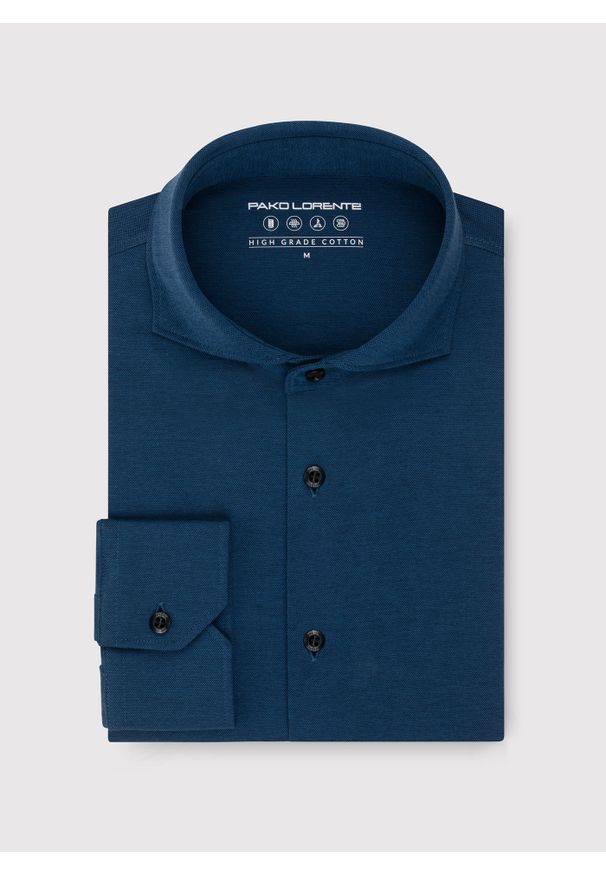 Pako Lorente - PAKO LORENTE – Bawełniana koszula męska w kolorze granatowym. Kolor: niebieski. Materiał: bawełna