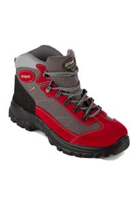 Buty trekkingowe damskie Grisport Rosso Scamosciato. Kolor: czerwony, wielokolorowy, zielony