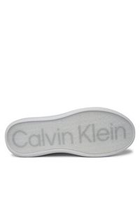 Calvin Klein Sneakersy Low Top Lace Up Lth HM0HM01016 Biały. Kolor: biały. Materiał: skóra