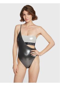 Calvin Klein Swimwear Strój kąpielowy KW0KW01957 Czarny. Kolor: czarny. Materiał: syntetyk #1