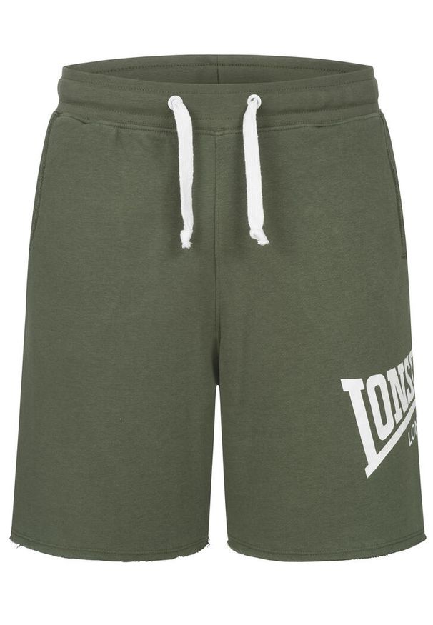 Krótka Lonsdale Polbathic. Kolor: biały, wielokolorowy, zielony. Materiał: bawełna. Długość: krótkie. Sport: fitness