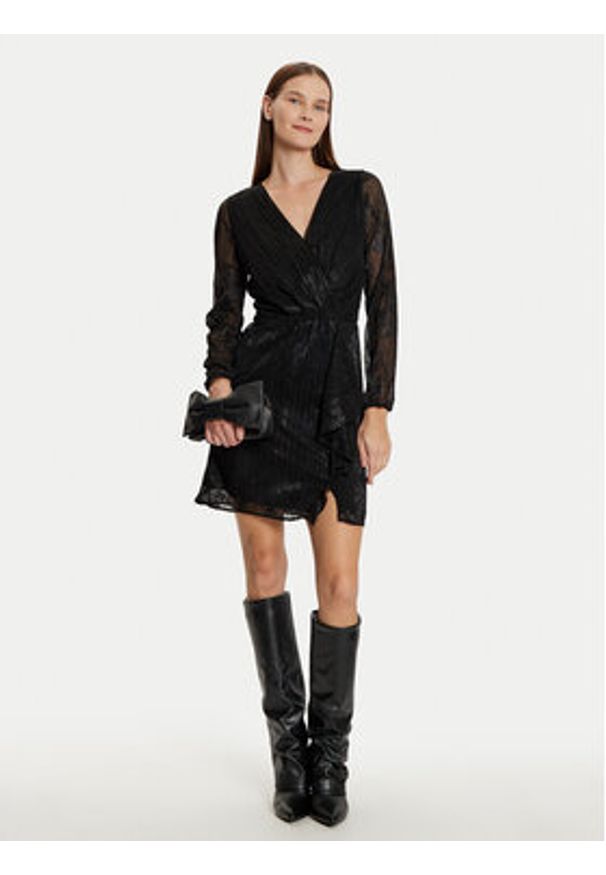 Morgan Sukienka koktajlowa 242-RNOYA.F Czarny Slim Fit. Kolor: czarny. Materiał: syntetyk. Styl: wizytowy