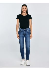 Big-Star - Jeansy damskie niebieskie Maggie 356. Okazja: na co dzień. Kolor: niebieski. Styl: klasyczny, casual #3