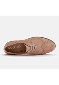 Marco Shoes Półbuty z ozdobną perforacją beżowy. Kolor: beżowy #2