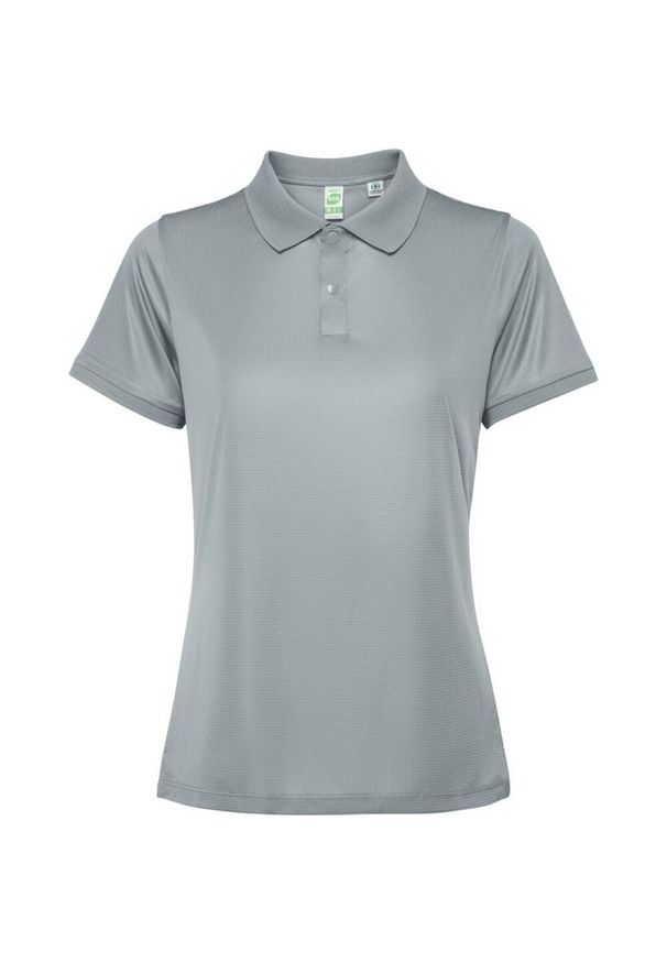 ROLY - Damska Koszulka Polo Z Krótkim Rękawem Tormo. Typ kołnierza: polo. Kolor: szary. Długość rękawa: krótki rękaw. Długość: krótkie