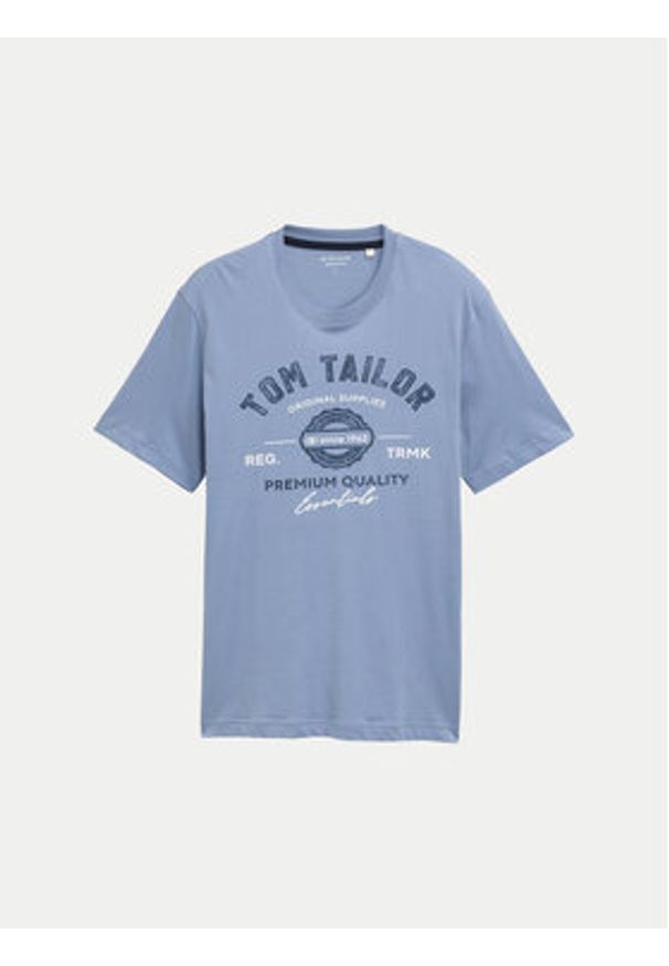 Tom Tailor T-Shirt 1037735 Niebieski Regular Fit. Kolor: niebieski. Materiał: bawełna