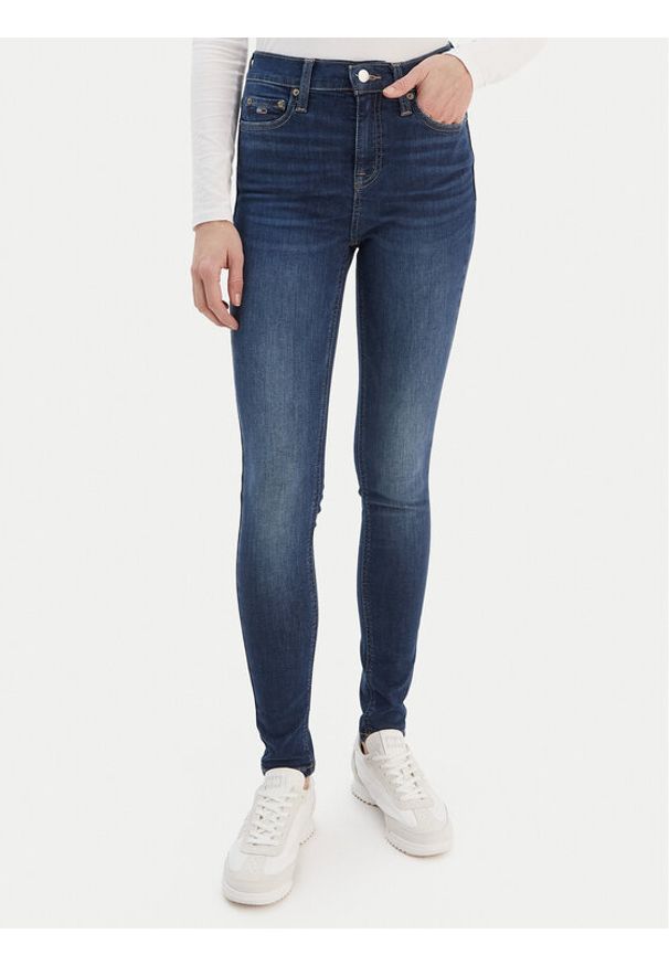 Tommy Jeans Jeansy Nora DW0DW19254 Niebieski Skinny Fit. Kolor: niebieski