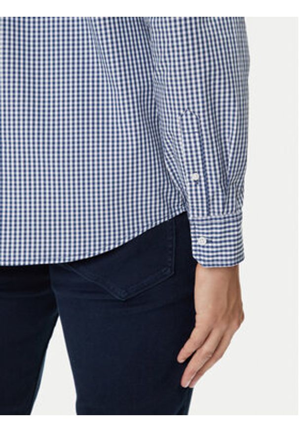 Mustang Koszula Chester 1016947 Niebieski Regular Fit. Kolor: niebieski. Materiał: bawełna