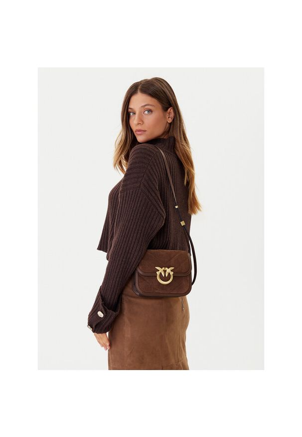 Pinko - Torebka PINKO. Kolor: brązowy