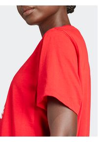 Adidas - adidas T-Shirt adicolor Trefoil IM6930 Czerwony Boxy Fit. Kolor: czerwony. Materiał: syntetyk