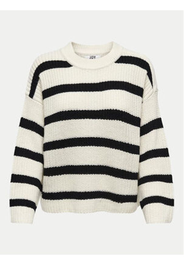 JDY Sweter Justy 15264902 Beżowy Regular Fit. Kolor: beżowy. Materiał: syntetyk